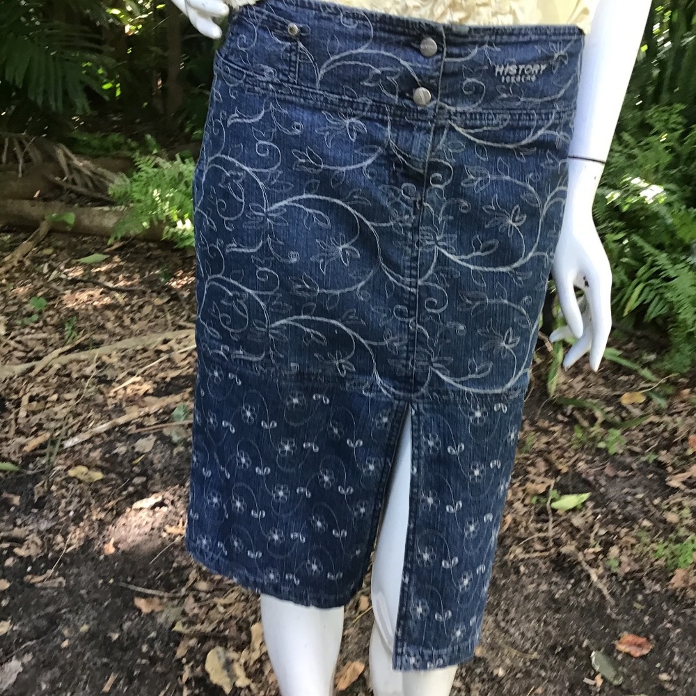 Vintage History Iceberg denim Skirt iconic